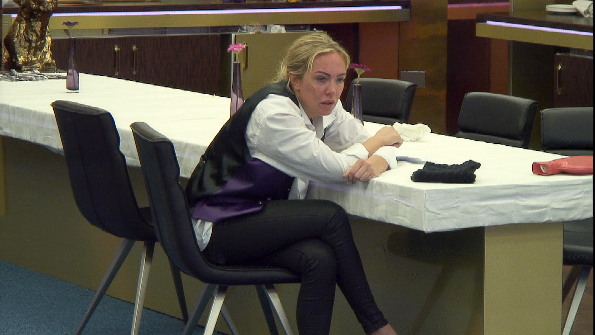 Day 53: Aisleyne attempts to escape from the Big Brother House